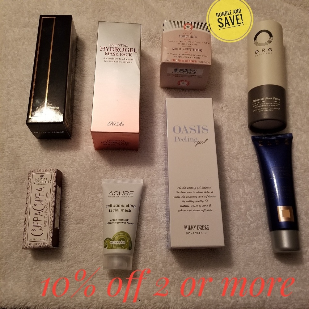 Lot of Face Masks and Peels; Brand New